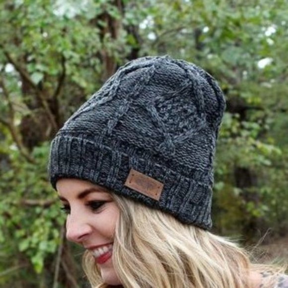 Accessories - FLEECE LINED KNIT BEANIE